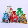 58x43cm / 49x69cm Large Capacity Christmas Gift Bag Sacks Cookies Storage Christmas Drawstring Bags Packaging Xmas Supplies 1PCS