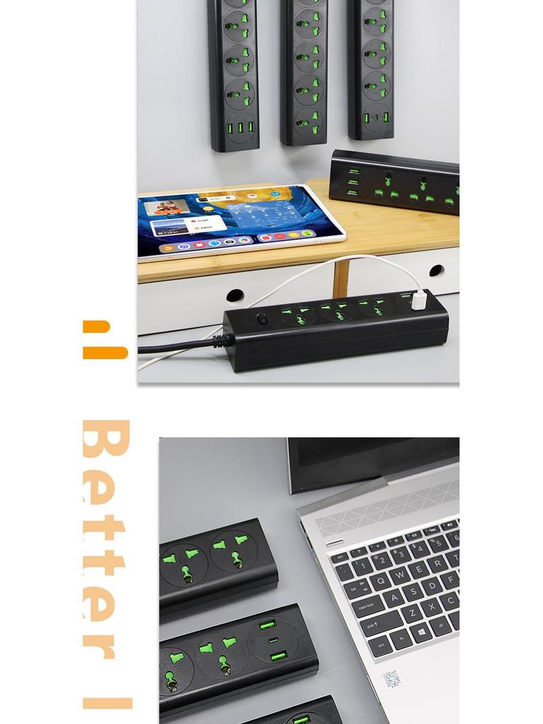 Universelle Europäische Steckdosenleiste mit USB, Britischer & Deutscher Standard, Intelligente Kleine Südafrikanische Steckdose