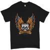 Historic Route 66 T-shirt The Legend Rolls On, The Mother Road, American Pride, Car Enthusiast, Gift for Mechanic, Automotive Men's Tee