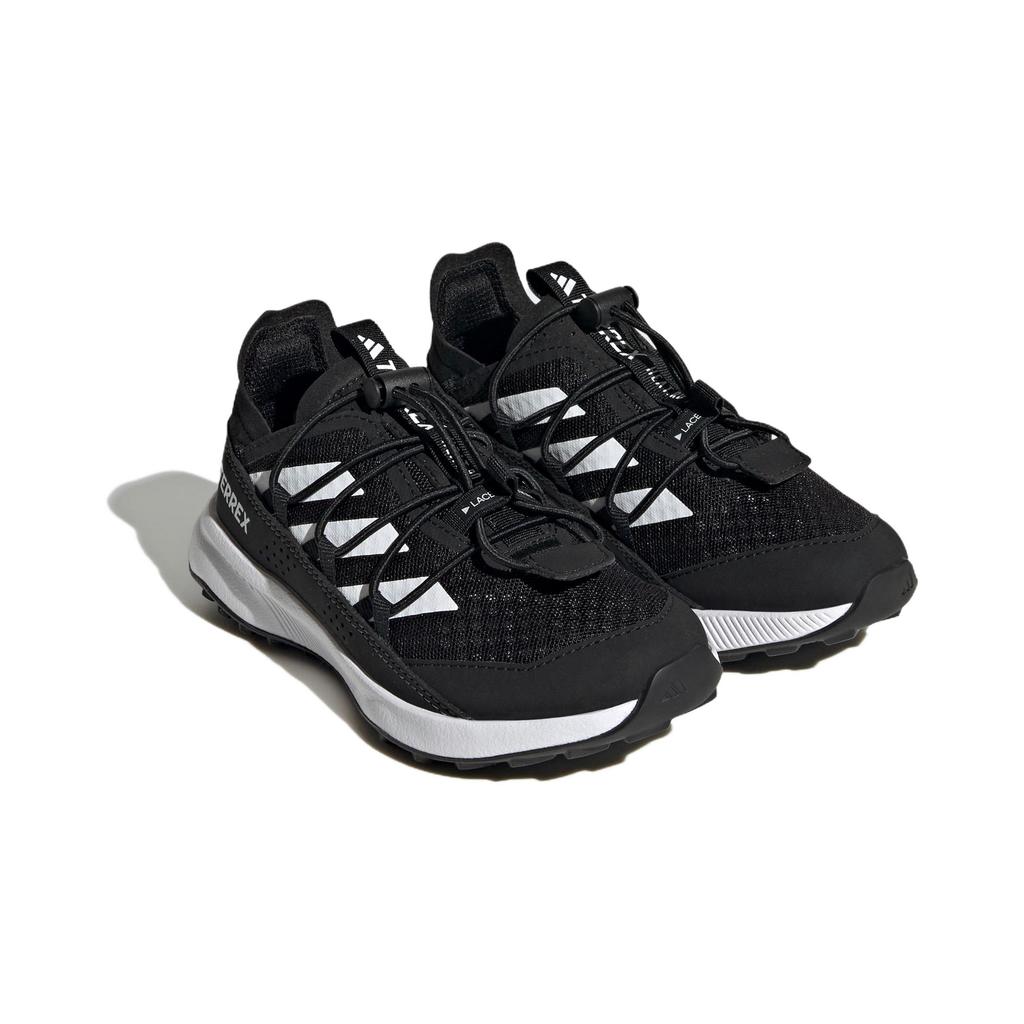 New Adidas Terre Slip Resistant Shock Absorbers Low Top Kids' Outdoor Shoes Black White Kids' HQ5826