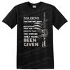 Soldiers T Shirt Patriotic Military Design Firearms Freedom Tee