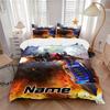Custom Name Transformative Force Bedding 3 Piece Set HD Print Duvet Cover Pillowcases for Teens Adult Bedroom Decoration