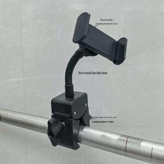 Adjustable Flexible Phone Holder for Bedside, Universal Clip for Live Streaming and Video Watching.