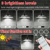 Upgraded 8800mAh Solar Outdoor Light Double Head 112 LED Motion Sensor Waterproof Solar Shed Light For Courtyard Garden Garage
