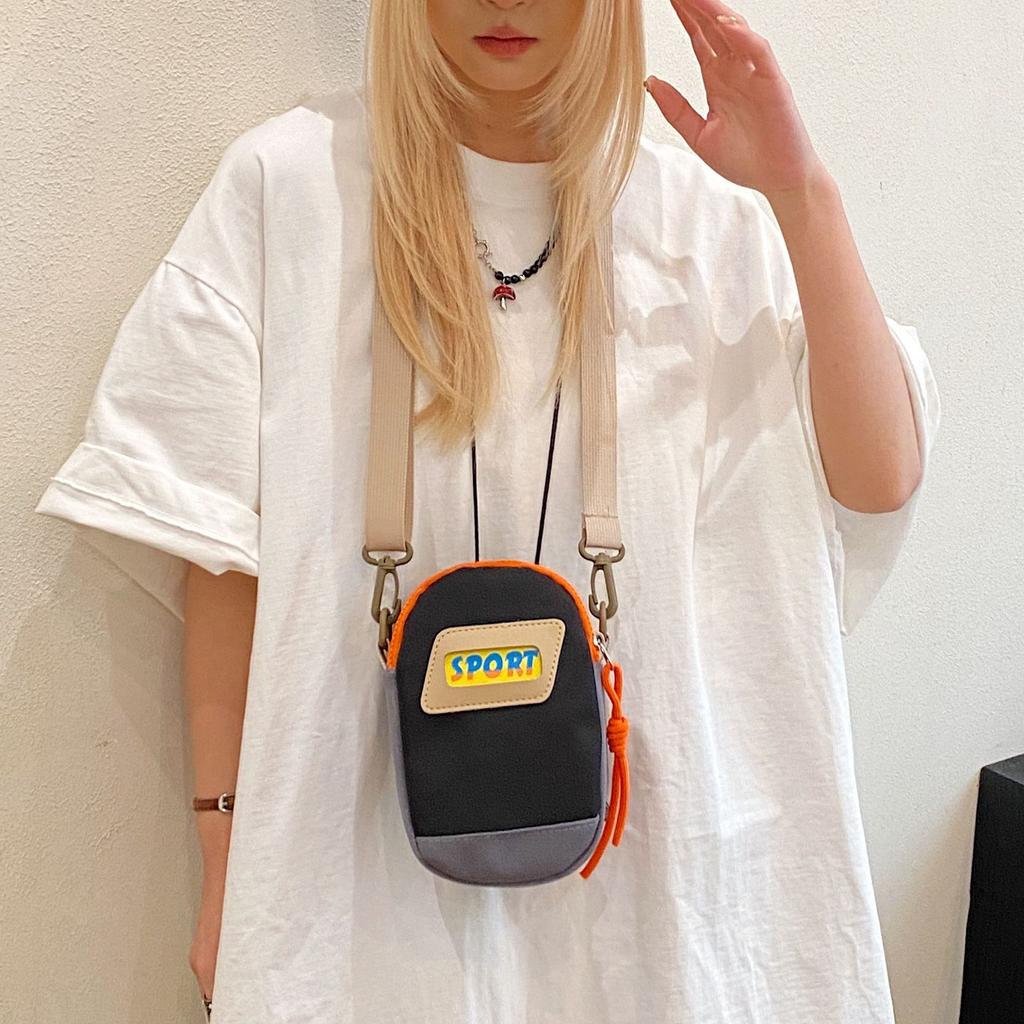 One Shoulder Messenger Bag, Girls Earphone Bag, Mini Neck Bag, Change Card Bag, Key, Mobile Phone Bag, Male Trendy Bag, Women's Small Bag.