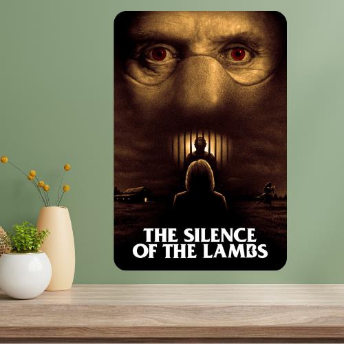 Silence of the Lambs Classic Movie Metal Poster Sign 20x30cm（7.8x11.8inch）