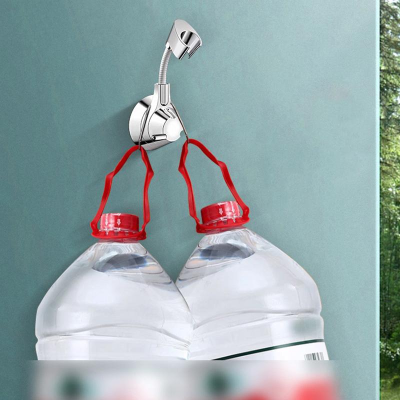 Suction Cup Shower Holder Adjustable Shower Head Holder Nozzle Handheld Holder Punch-Free Multi Angle Rotation Shower Bracket
