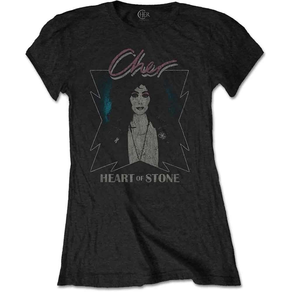 Cher Ladies T-Shirt: Heart of Stone (XXXX-Large) S