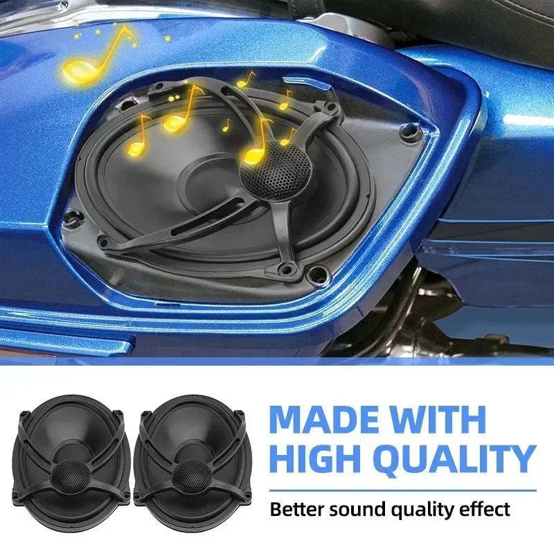 Аксесуари для мотоциклів 5"x7" Динаміки на кришки кофрів Для Harley Touring Road King Street Electra Glide FLHR FLHX FLHT CVO 94-23