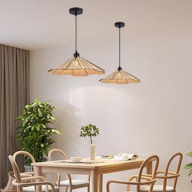 Oeny New Chinese Style Solid Wood Pendant Light