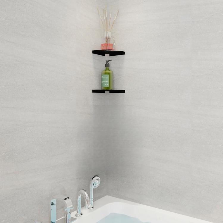 Wall-Mounted Acrylic Corner Shelf Triangular Storage Rack