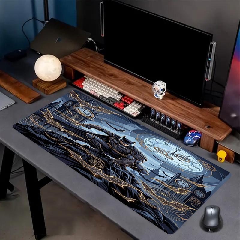 Batman Print Mouse Pad, Anti‑Slip Desktop Keyboard Mat, for PC Laptop Gaming Working Daily Use, Cool Festival Surprise Gift