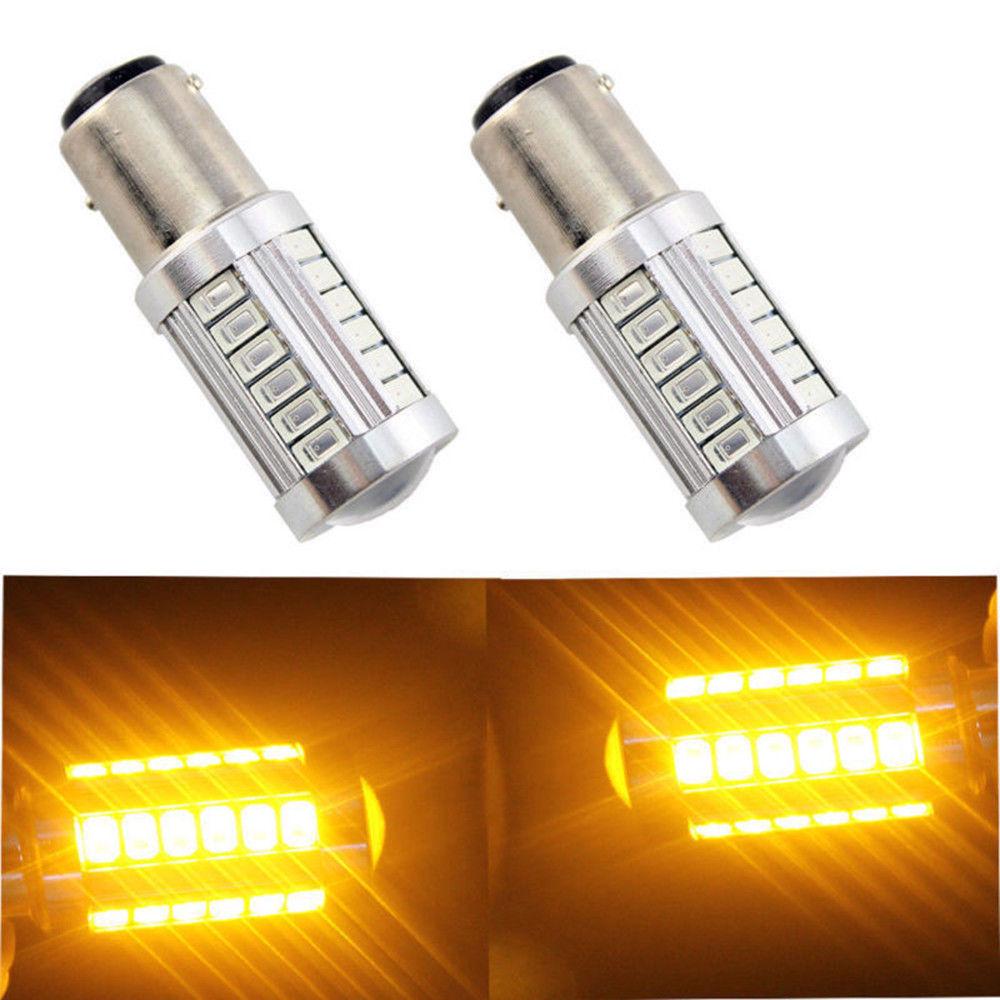 4stk 33SMD 21W LED Blinklys Pære