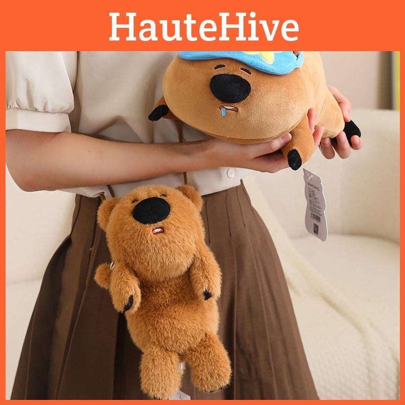 Cartoon Capybara Keychain Plush Dolls Pendant Childrens Toys Gifts Birthday