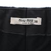 MIUMIU Made In Italy Tapered Pants 38 Black Women Used