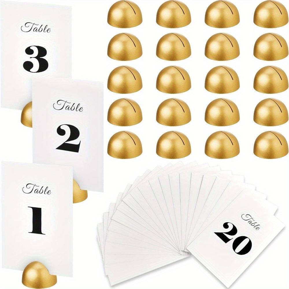 

20pcs Round Table Number Cards Stands Modern Cursive Table Number 1-20 for Wedding Reception Anniversary Party Restaurant Events 4 X 6 Inches 20pcs