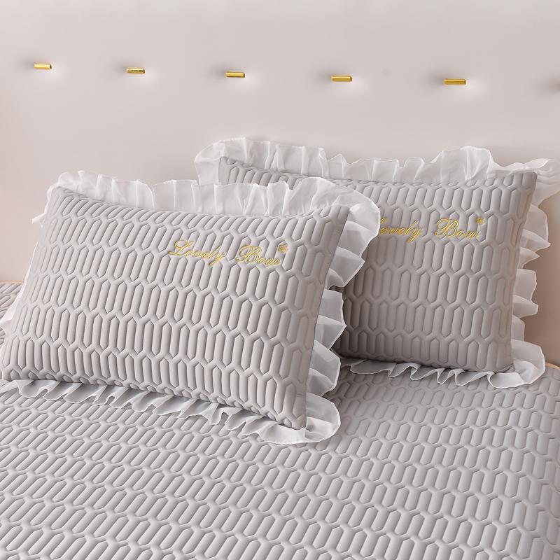 Summer New Ice Silk Latex Summer Mat Bed Skirt Three-Piece Washable Single Student Mattress