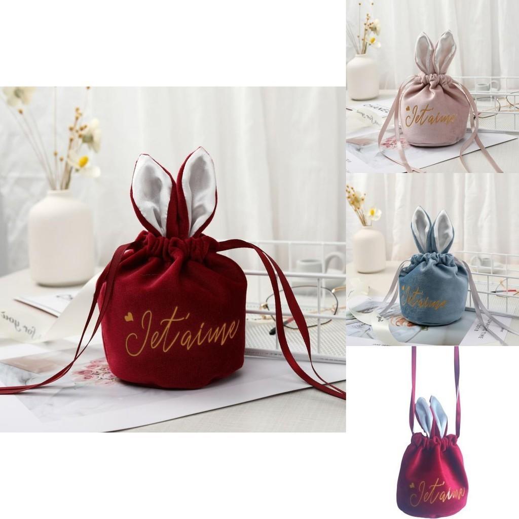 Velvet Gift Box With Bunny Ears Card Pineapple Beads