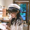 Japanese Sweet Beret Hat Blue White Sailor Hat Summer UV Protection Dome Cap Bowknot Bow Uniform Cap Woman Fashion Accessories