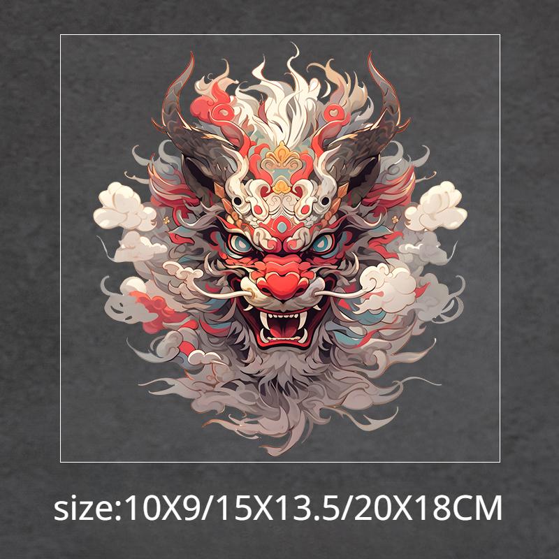 

Наклейки на автомобиль в стиле «Национальный прилив» с тотемом дракона, Декор для покрытия царапин на окне, бампере, лобовом стекле, Наклейки на передний обтекатель и топливный бак мотоцикла 20CM