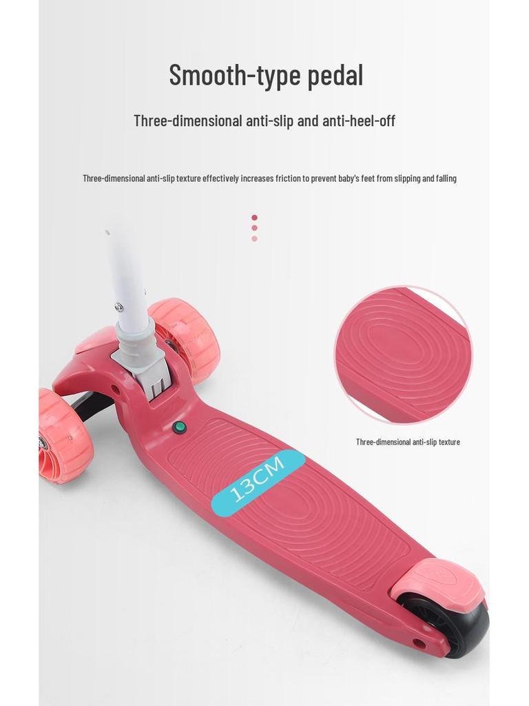 Flashing Folding Scooter for Kids Ages 2-10