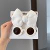 New Children Solid Color Cotton Bowknot Wide Hairband Round Sunglasses Set Baby Girls Sunglasses Kids Hair Accessories