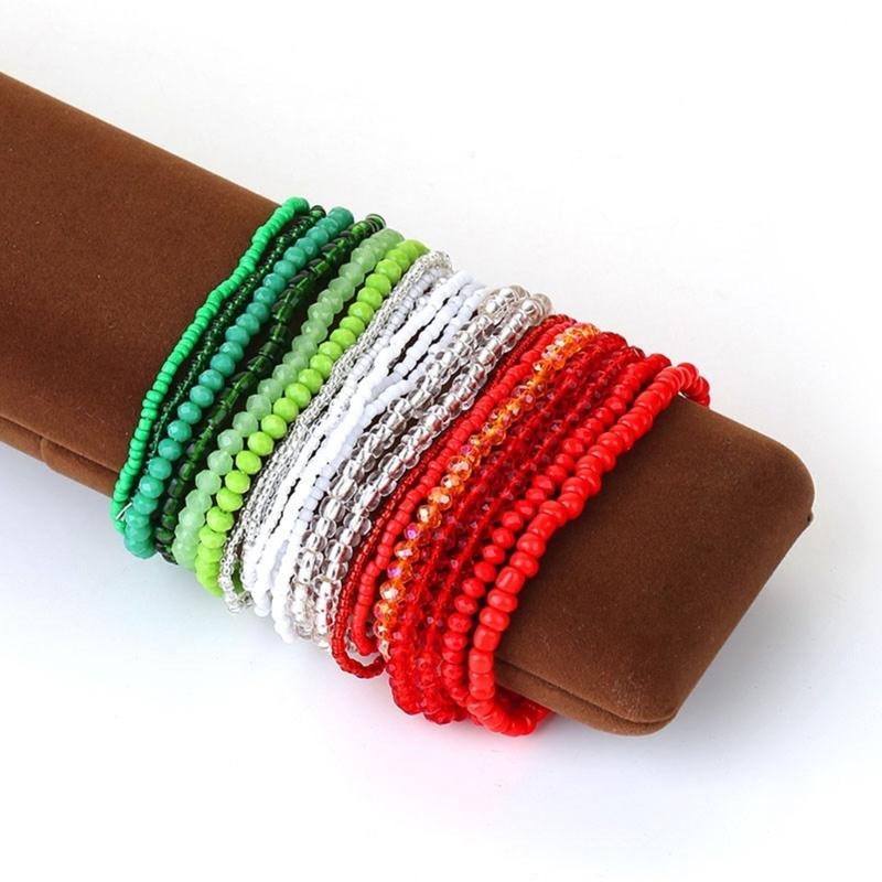 Elegant Handmade Bead Bracelet Collection Stackable Beaded Bracelets Accessory Handmade Bangle for Fashionistas