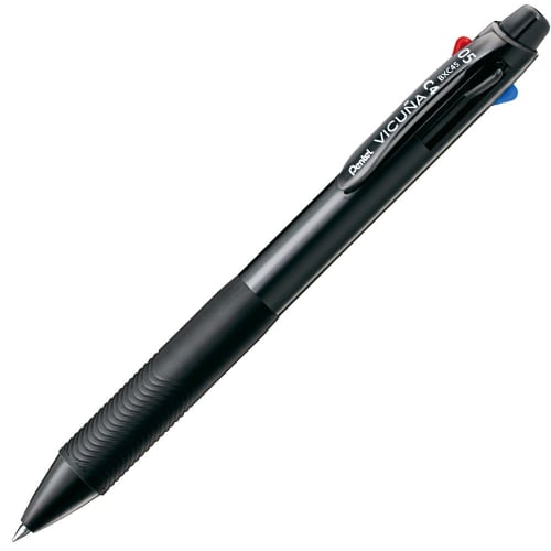 Pentel 4 Color Ballpoint Pen Vicuna 0.5mm BXC45A Black
