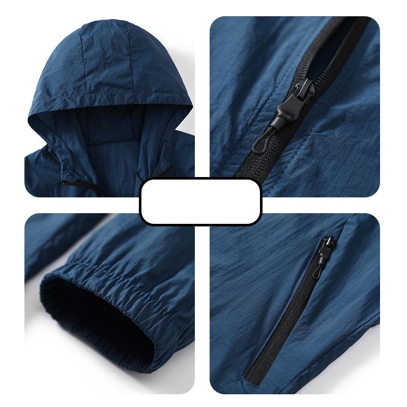 New Summer Hooded Jacket Men Women Waterproof Sun Protection Clothing Fishing Hunting Clothes Quick Dry Skin Windbreaker