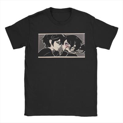 De Kist van Andy en Leyley Anime Grappig Spel Mannen T-shirt Vintage T-shirts Korte Mouw Ronde Hals T-shirt 100% Katoen Kleding