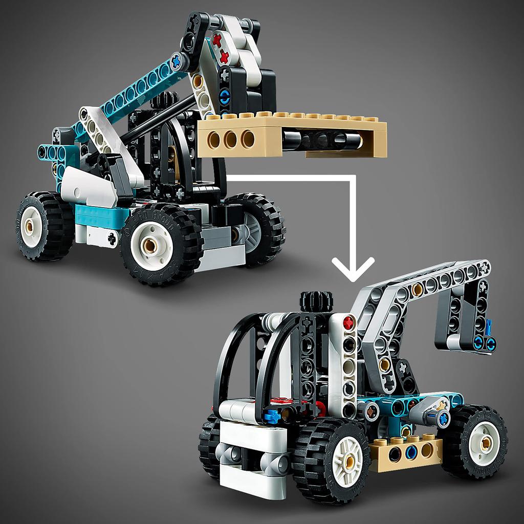 LEGO Technic Teleskoplader 42133, ein tolles Spielzeug für Jungen ab 7 Jahren. Ein tolles Geschenk für MINT-Bildung und Städtebau.