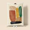 Skandinavischer Ins-Stil Morandi-Decke abstraktes geometrisches Design antistatisch Staub Netroots mit der gleichen Sofabezug-Decke