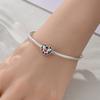 S925 Silver DIY Heart Shaped Charm Pendant Beads For Handmade Necklace Bracelet Jewelry Making Accessories