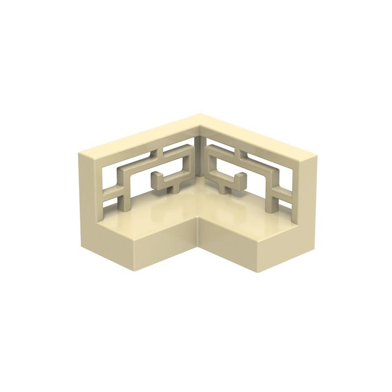 

Non-Toxic Moc 10Pcs 3633W Corner Patterned Railing Building Blocks Kit European Style House Castle Fence Bricks Particle Toy Children Gift