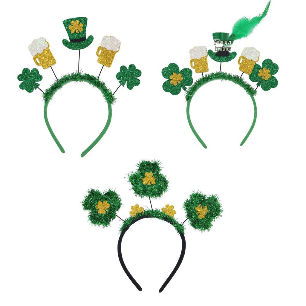 St. Patrick's Day Shamrock Headband for Irish Party Celebrations