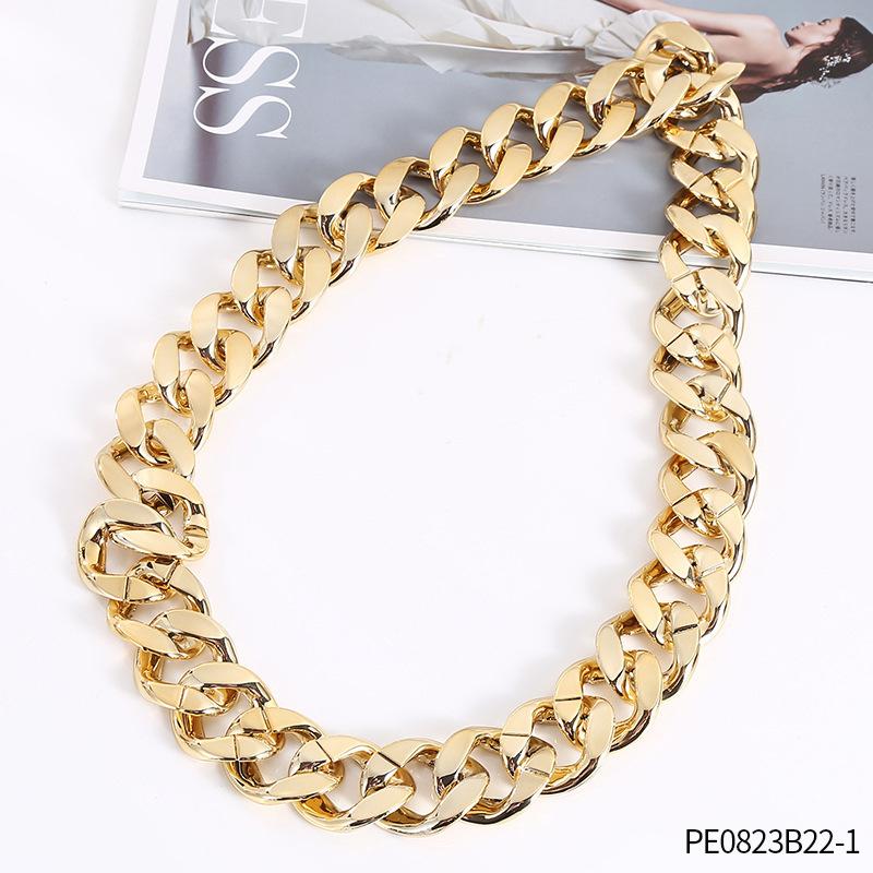 Disco Party DISCO Letter Non-Fading Necklace, Personalized Hip-Hop Alloy Snake Bone Chain Jewelry Ring