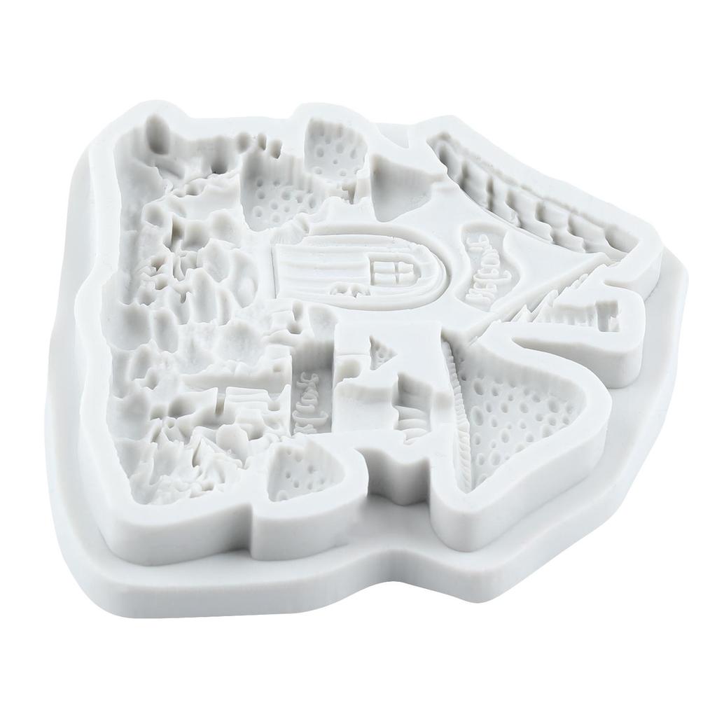 Mushroom House Silicone Mold House Fondant Molds Cake Decorating Tools Cupcake Topper Candy Resin Clay Chocolate Gumpaste Mold