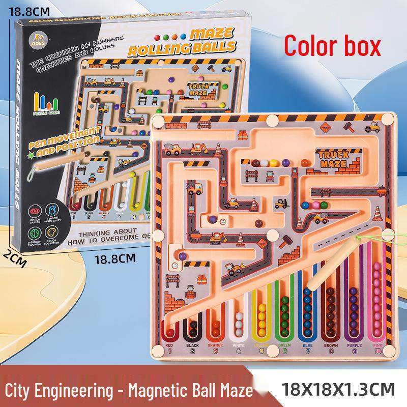 Advanced Magnetic Maze & Focus Pen: Cognitive Development Toy for Children