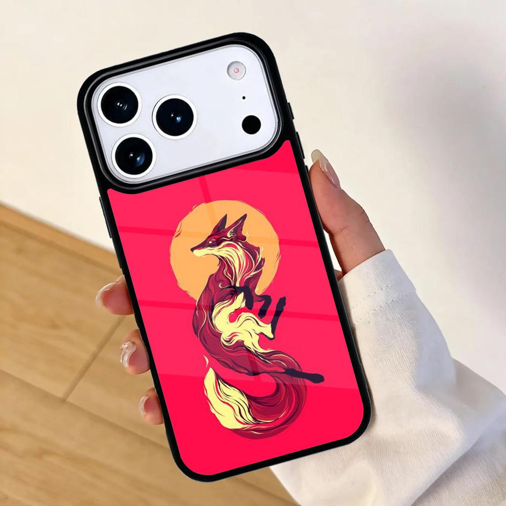 Anime Fox Mobile Phone Case for IPhone 17 AIR 16pro Max 15 14 13 12 11 Bumper Cover