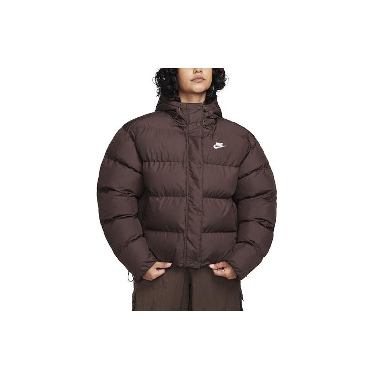 New Nike Sportswear Metro Puffer Jackets Coats Women's Brown FD8290-237