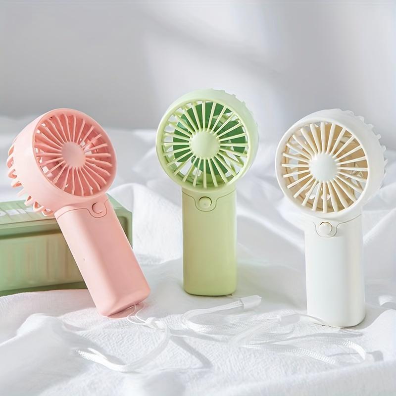Mini- tragbarer Ventilator, Leichter Handventilator - Ideal für Büro, Draußen, Reisen (Benötigt AAA-Batterien, nicht im Lieferumfang enthalten)