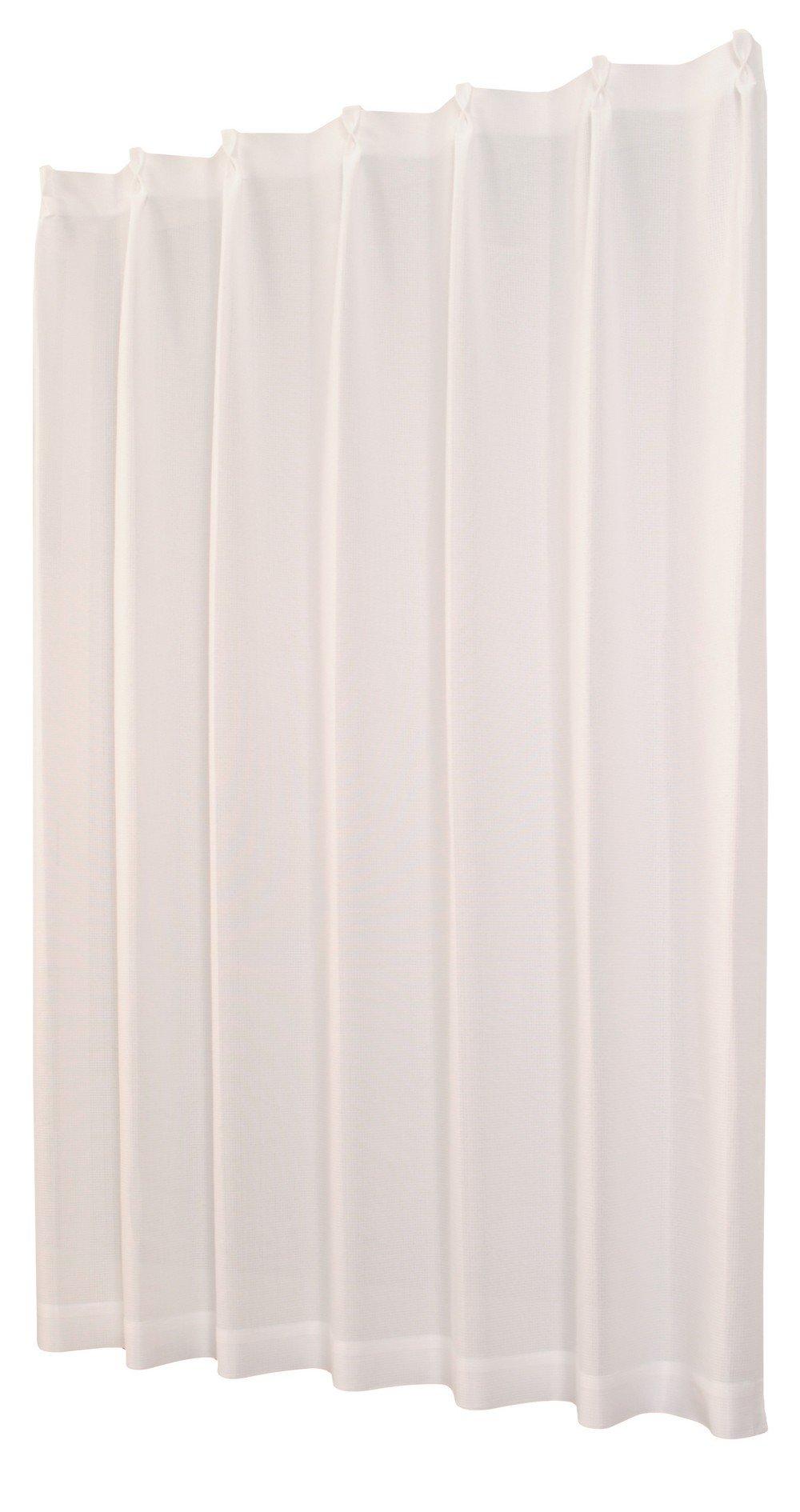 

Univer Mirror Lace Curtain with 200cm Wide x 176cm 1 Panel Text, White, Long, белый