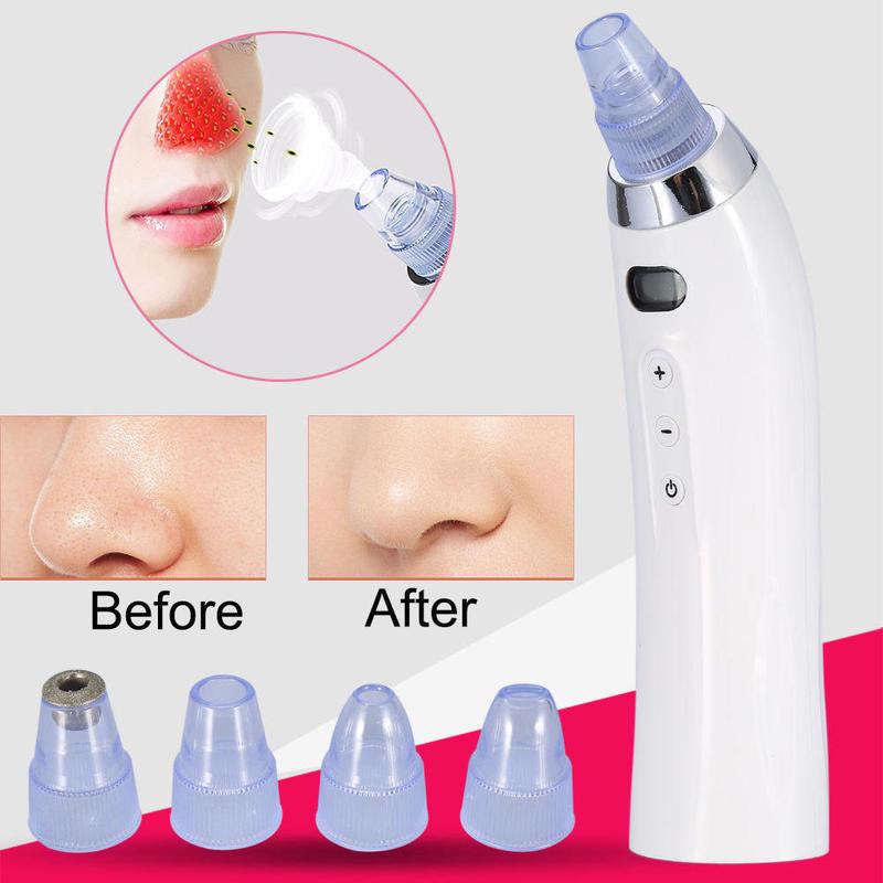 Pore Cleaner Comedo Vacuum Remover Blackhead Diamond Face Dermabrasion Suction Magic Powder Creative