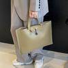 1pcs Women's Briefcase, Men's File Bag, Large Capacity Business Commuting Laptop Bag, Work Office Handbag