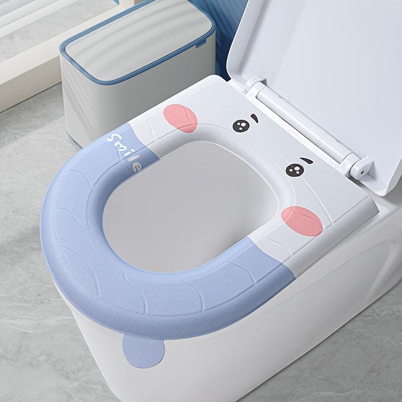 Thicken Waterproof Toilet Seat Cushion Household Universal Toilet Ring Cover Paste Type Design Thickened Toilet Sitting Pads
