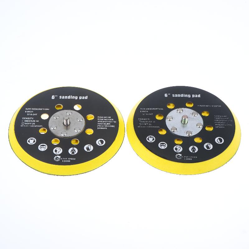 6 Inch 17 Holes Sander Backing Pad For Makita BO6030 BO6040 For Festool RO1 ES150 ET2 ES / ETS 150 Grinding Sanding&
