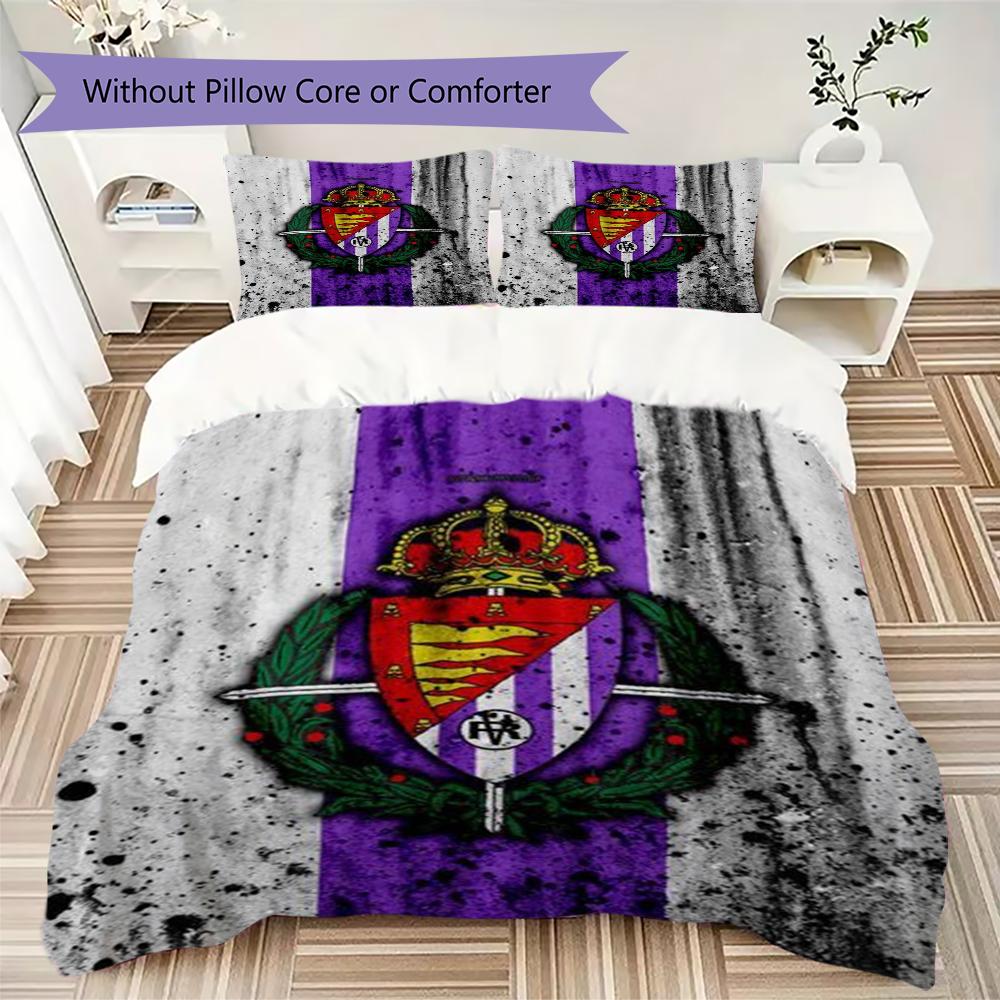 Set Copripiumino Trapuntato con Fantasia Real Valladolid Federa Decorazione per la Casa Regalo di Compleanno (1 * copripiumino + 2 * federe senza imbottitura)