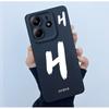For Xiaomi Redmi Note 14 5G Cover Case Lucky Initial Letter Couple Silicone Soft Matte Phone Bumper for Redmi Note14 5G Casing