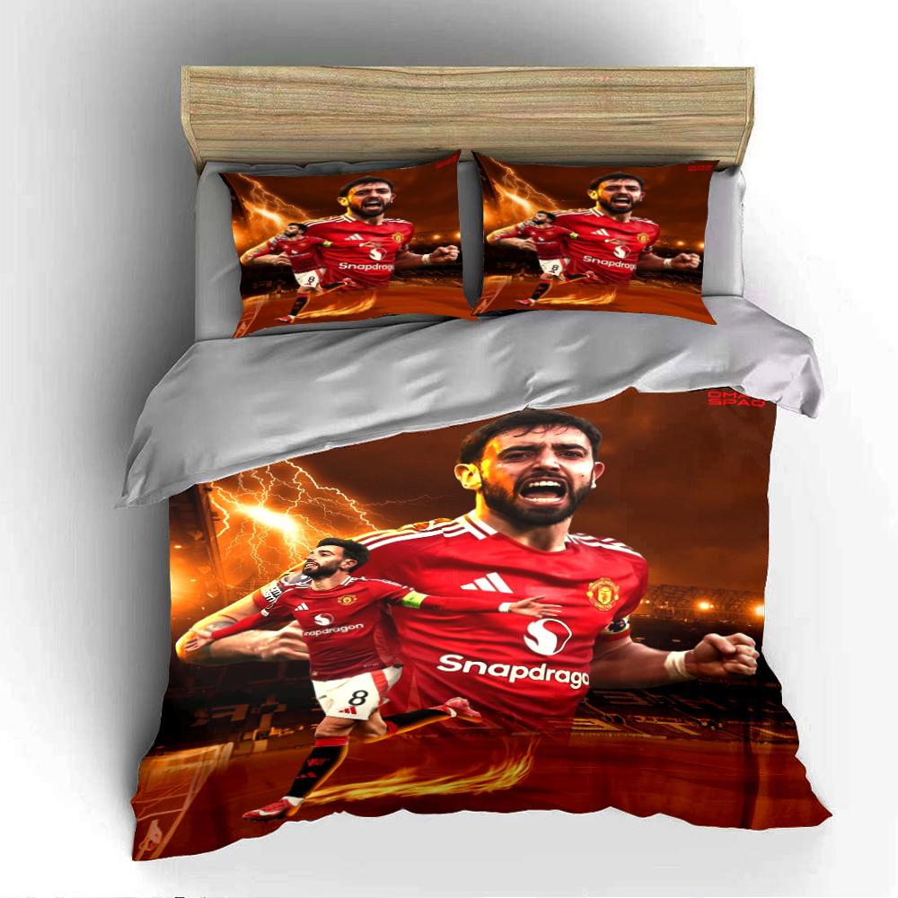 Soccer Star Design Bedding Set Bedding set (1 duvet cover, 2 pillowcases, duvet not included)
