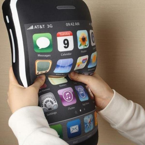 Cuscino gigante a forma di smartphone per telefono